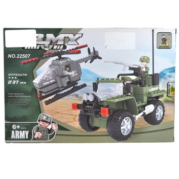 BRICKS &Eacute;p&iacute;tőkock&aacute;k Katonai Helikopter &eacute;s Jeep