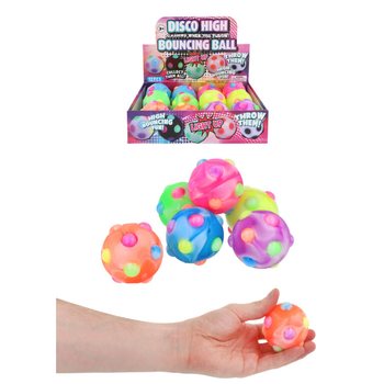 Vil&aacute;g&iacute;t&oacute; Disco Pattog&oacute; Labda - 6cm - Display 12 db
