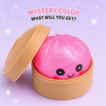 RAGE - Squishy SUGAR EDITION Gomb&oacute;c Dumplings KICSI (5.3 x 5.3 x 4.1 Cm) Viral 2026 Fidget Toy (24 db)