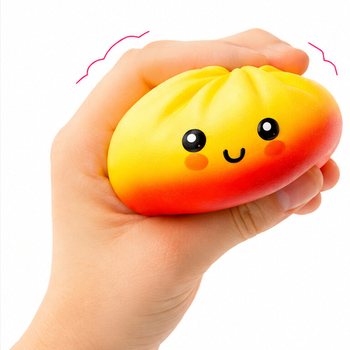 RAGE - LUCKY DUMPLINGS - Squishy Bun Dumplings NAGY M&eacute;ret: 8.5 x 8.5 x 4.8 Cm - DISPLAYBEN (12 db)