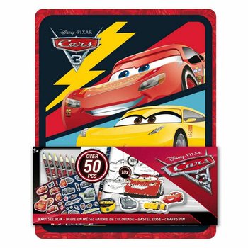DISNEY CARS 3D Kreat&iacute;v K&eacute;szlet F&eacute;mdobozban (12 db)