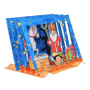 Sinterklaas / Szent Mikl&oacute;s 3D Kukucsk&aacute;l&oacute; Ablak Kreat&iacute;v K&eacute;szlet (12 db)