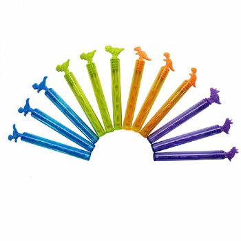 Színes dinoszaurusz szappanbuborékfújó pálca (12 db)