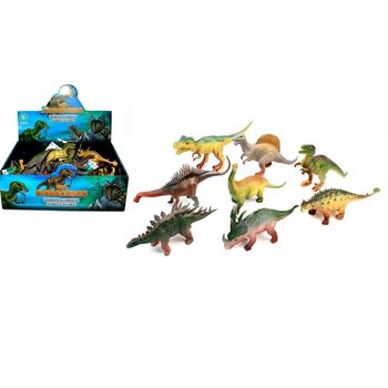 MIX DINOSZAURUSZOK, KB. 17 CM MAGAS DISPLAY-BEN (16 db)