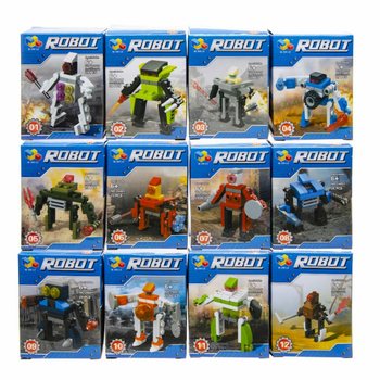 &Eacute;p&iacute;tőkocka Robotok (12 darabos display)