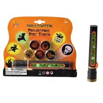 Halloween projektor zsebl&aacute;mpa k&aacute;rty&aacute;n (6 db felt&eacute;ttel)