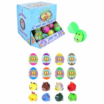 Hátrahúzható Farm Állatok Meglepetés Tojás Display (48 db)