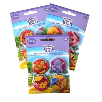 Disney Micimack&oacute; 4 r&eacute;szes kitűző k&eacute;szlet (24 db)