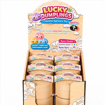 RAGE - LUCKY DUMPLINGS - Squishy Bun Dumplings NAGY M&eacute;ret: 8.5 x 8.5 x 4.8 Cm - DISPLAYBEN (12 db)