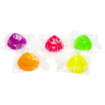 NEON KAKI STRESSZLABDA - MIX SZ&Iacute;NEK - DISPLAYBEN (50 db)