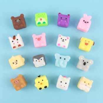 ZS&Aacute;KBAMACSKA SQUISHY - CUBE ANIMALS - DISPLAYBEN (96 db)