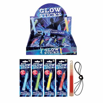 Vil&aacute;g&iacute;t&oacute; r&uacute;d Glow Stick Breaklight - 15 cm nyakp&aacute;nttal - sz&iacute;nes mix displayben (12 db)