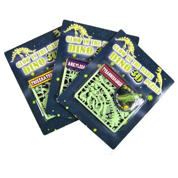 S&ouml;t&eacute;tben vil&aacute;g&iacute;t&oacute; 3D d&iacute;n&oacute; puzzle (24 db)