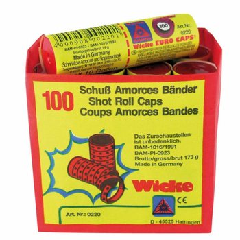 WICKE - PAP&Iacute;R PATRONTEKERCS 100 L&Ouml;V&Eacute;SES - 12 TEKERCS (12 darabos kiszerel&eacute;s)