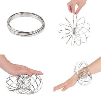 Magic Rings / Flow Rings - Kinetikus 3D M&aacute;gikus Gyűrű - EZ&Uuml;ST | DOBOZBAN (10 db)