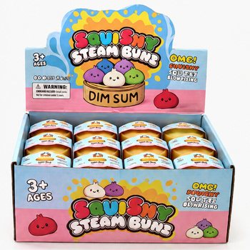 RAGE - Squishy Bun Gomb&oacute;c KICSI (M&eacute;rete: 5.5 x 5.5 x 3 cm) - Viral 2026 Fidget Toy (24 db)