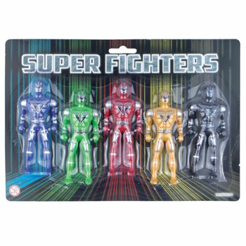 SUPER FIGHTERS - 5 Akciófigura Kártyán (6 db)