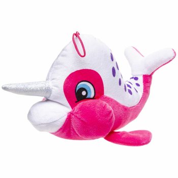 Pl&uuml;ss Narv&aacute;l Szarvval - 23 cm - Vegyes Sz&iacute;nek (12 db)