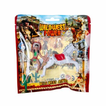 Vegyes cowboy és indián figurák lovon (12 db)
