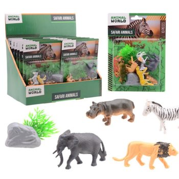 ANIMAL WORLD - SAFARI &Aacute;LLAT J&Aacute;T&Eacute;KSZETT 10 R&Eacute;SZES K&Aacute;RTY&Aacute;N - DISPLAYBEN (12 db)