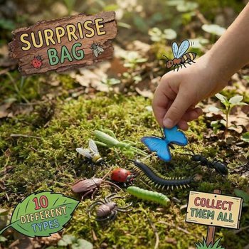 Blindbag / Meglepet&eacute;s tasak rovarok (60 darabos display)
