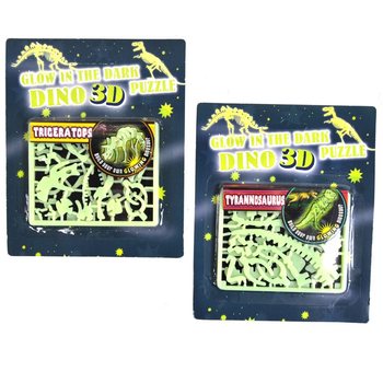 S&ouml;t&eacute;tben vil&aacute;g&iacute;t&oacute; 3D d&iacute;n&oacute; puzzle (24 db)