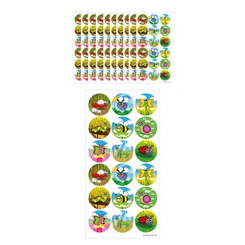 FUN STICKERS - ROVAROK - 18 MATRICA / &Iacute;V (10 db)