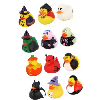 Halloween gumikacsa mix (12 darab) - 6 x 5 cm