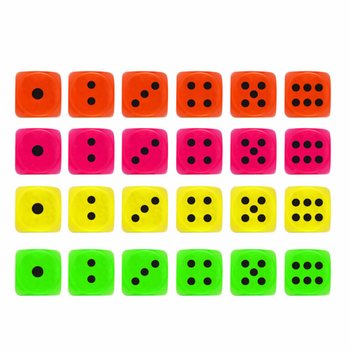 Dob&oacute;kock&aacute;k 2,5 cm-es kijelzőn - Sz&iacute;nkever&eacute;k (125 db)