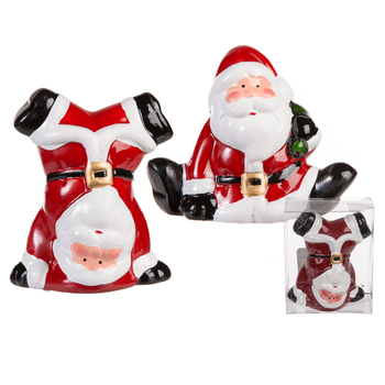 KERÁMIA MIKULÁSOK DÍSZDOBOZBAN, kb. 9 cm (24 db)
