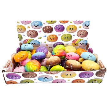 RAGE - SQUISHY GOMB&Oacute;C KULCSTART&Oacute;K - VEGYES SZ&Iacute;NEK - DISPLAYBEN (24 db)