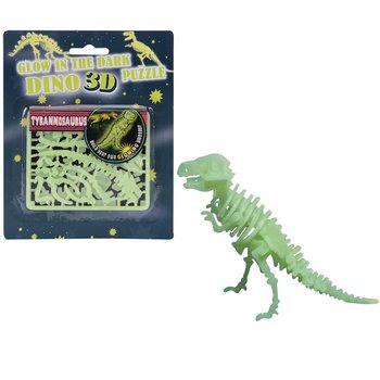 Sötétben világító 3D dínó puzzle (24 db)