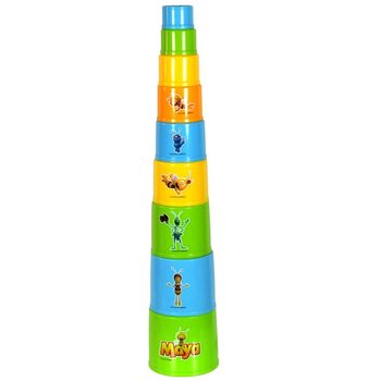 MAJA A M&Eacute;HECSKE FUNNY TOWER &Eacute;P&Iacute;TŐKOCKA TORONY (6 db)