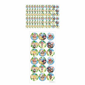 FUN STICKERS - KALÓZ MATRICÁK - 18 MATRICA / ÍV (10 db)