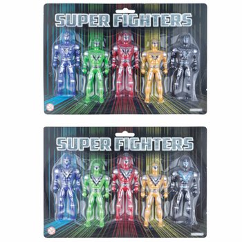 SUPER FIGHTERS - 5 Akci&oacute;figura K&aacute;rty&aacute;n (6 db)