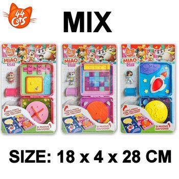 44CATS MIAO CITY BLISZTERES JÁTÉKSZETT - 18x4x28 CM - MIX (40 db)