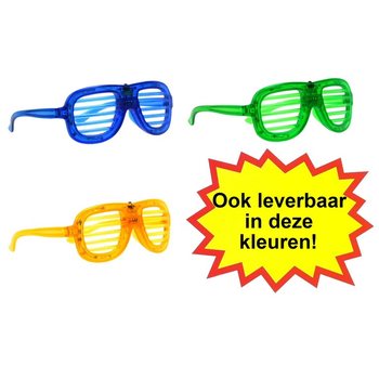 LED-es SHUTTER SHADES Szem&uuml;veg - Sz&iacute;n: Piros (12 db)