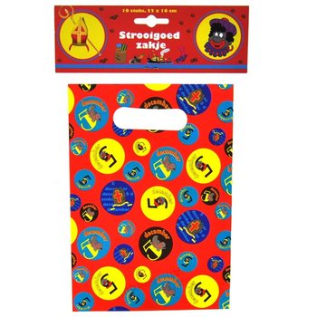 10 db Sinterklaas / Mikul&aacute;s aj&aacute;nd&eacute;ktasak 22 x 16 cm (6 csomag)