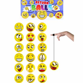 Smiley Return szivacs labda display (24 db)