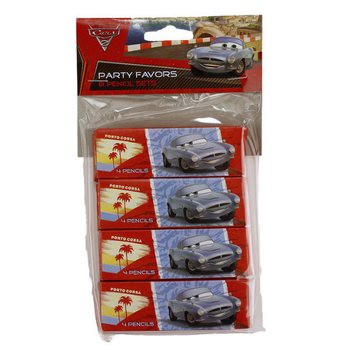 Disney Cars Sz&iacute;nes Ceruza K&eacute;szlet - 4 db-os Dobozban (48 db)