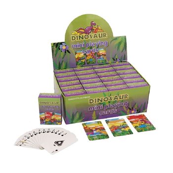 MINI JÁTÉKKÁRTYA – DINOSZAURUSZ MODELL DISPLAY-BEN (24 db)