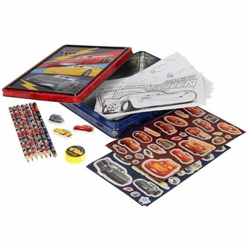 DISNEY CARS 3D Kreat&iacute;v K&eacute;szlet F&eacute;mdobozban (12 db)