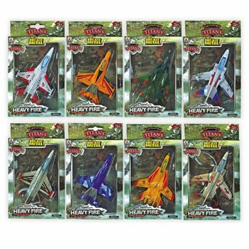 F&eacute;m Die-Cast F16 Rep&uuml;lőg&eacute;pek (6 db)