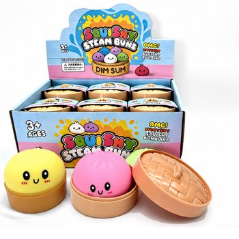 RAGE - Squishy Gőzgomb&oacute;c Dumplings NAGY (M&eacute;rete: 8.5 x 8.5 x 4.8 cm) - Vir&aacute;lis 2026 Fidget Toy (12 db)