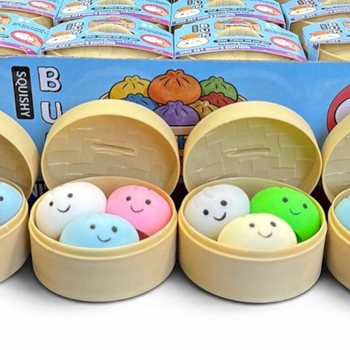 RAGE - Squishy MINI&rsquo;S EDITION Gomb&oacute;c Dumpling KICSI (5.3 x 5.3 x 4.1 cm) Viral 2026 Fidget Toy (24 db)