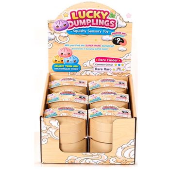 RAGE - LUCKY DUMPLINGS - Squishy Bun Dumplings NAGY M&eacute;ret: 8.5 x 8.5 x 4.8 Cm - DISPLAYBEN (12 db)