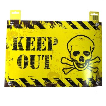 DEKOR&Aacute;CI&Oacute;S AJT&Oacute;T&Aacute;BLA - "DANGER" / "KEEP OUT" (12 db)