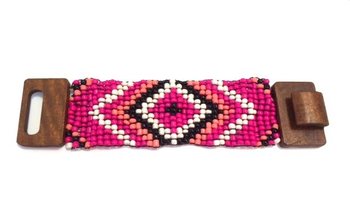 Azték Facsatos Karkötő Fuchsia (1 db)