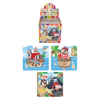 Kalóz puzzle 13 x 12 cm-es kínálóban (108 db)