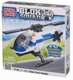 MEGABLOKS BLOK SQUAD RENDŐRSÉGI HELIKOPTER - 2433 (1 db)